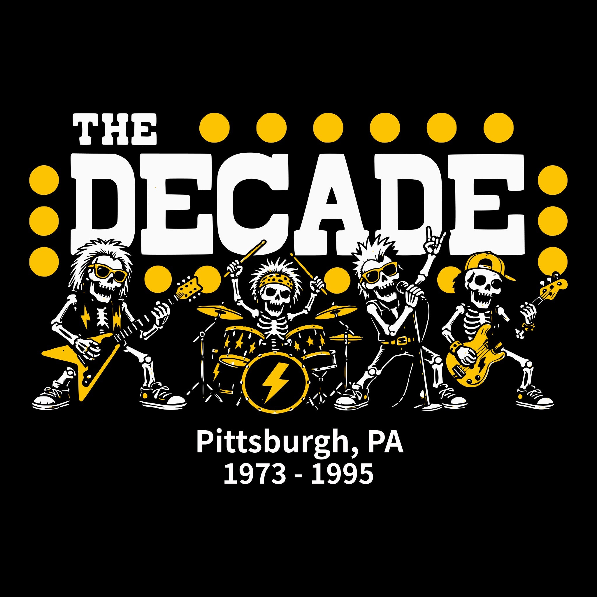 The Decade Tee Black Design