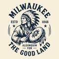 The Good Land Tee Natural Design