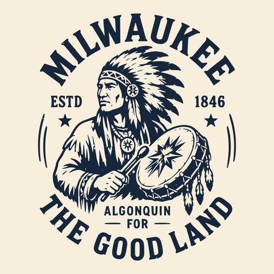 The Good Land Tee Natural Design
