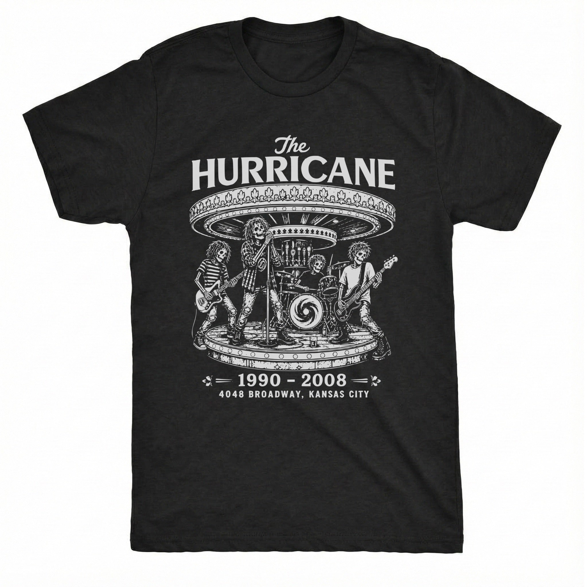 The Hurricane Tee Black Mockup