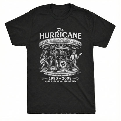 The Hurricane Tee Black Mockup