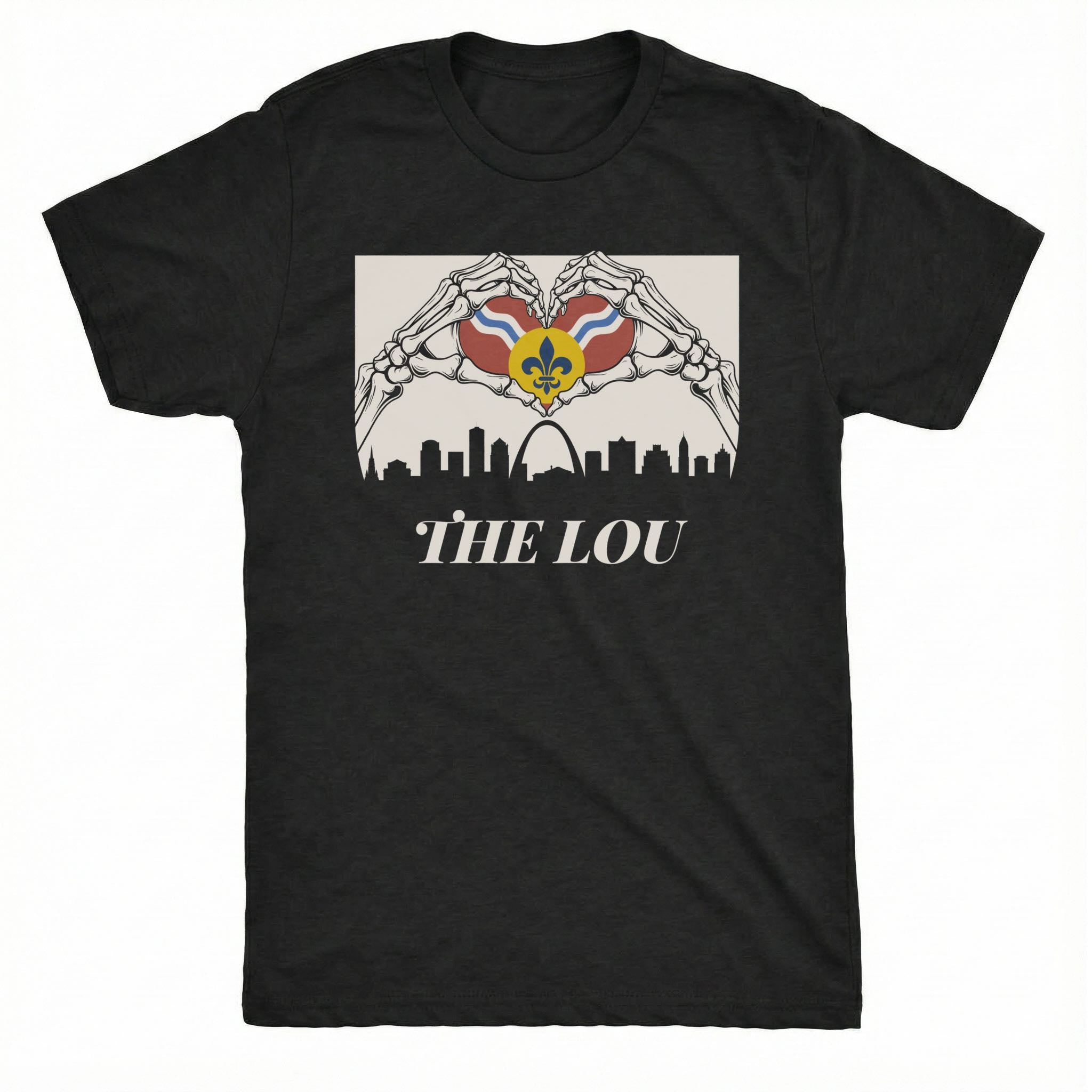 The Lou Heart Tee | Comfort Colors® 1717 Black