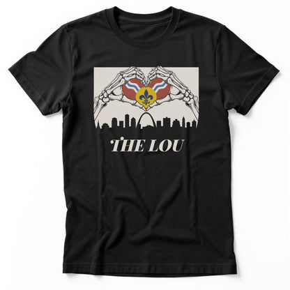 The Lou Heart Tee | Comfort Colors® 1717 Black