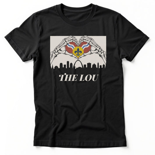 The Lou Heart Tee | Comfort Colors® 1717 Black