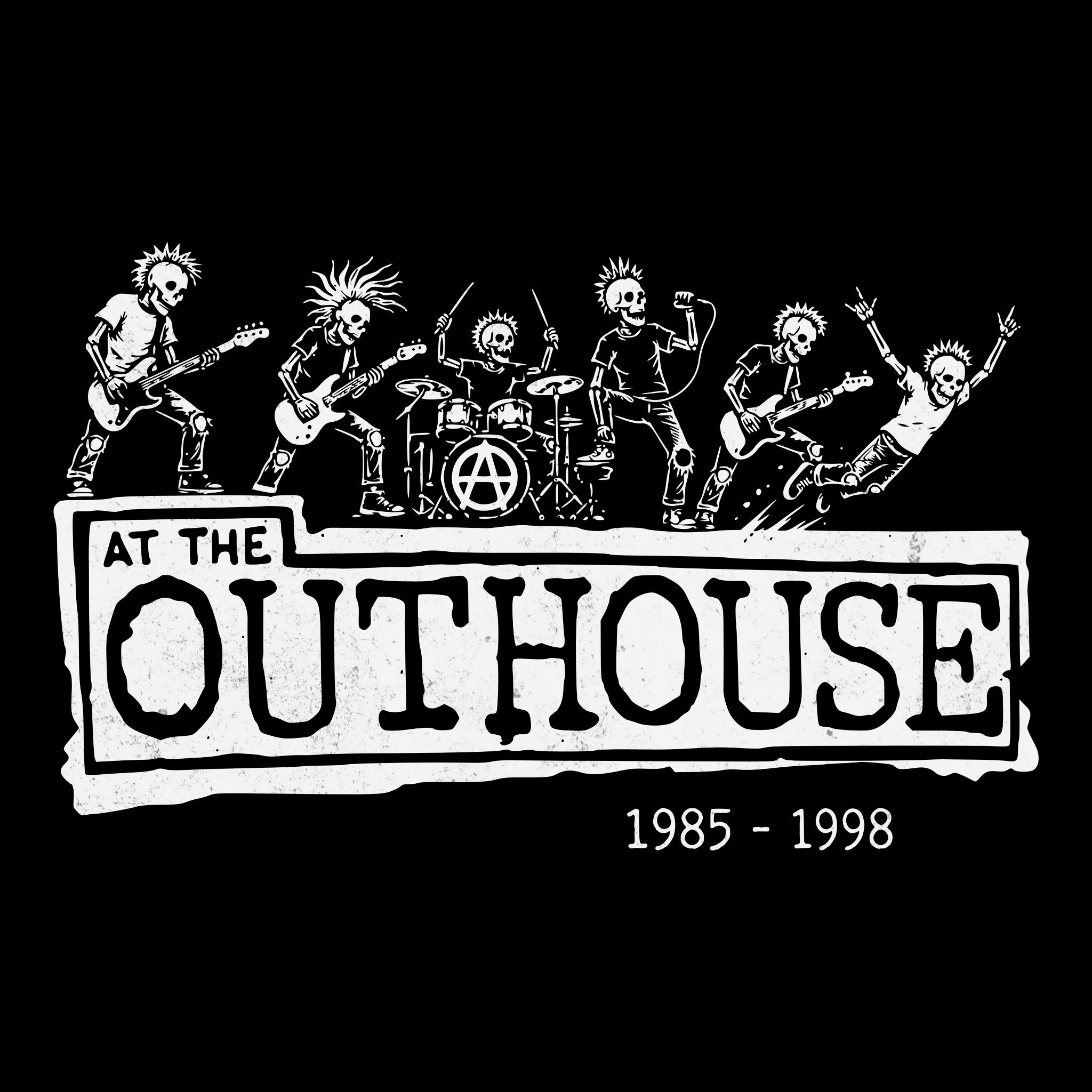 The Outhouse Tee Black Design