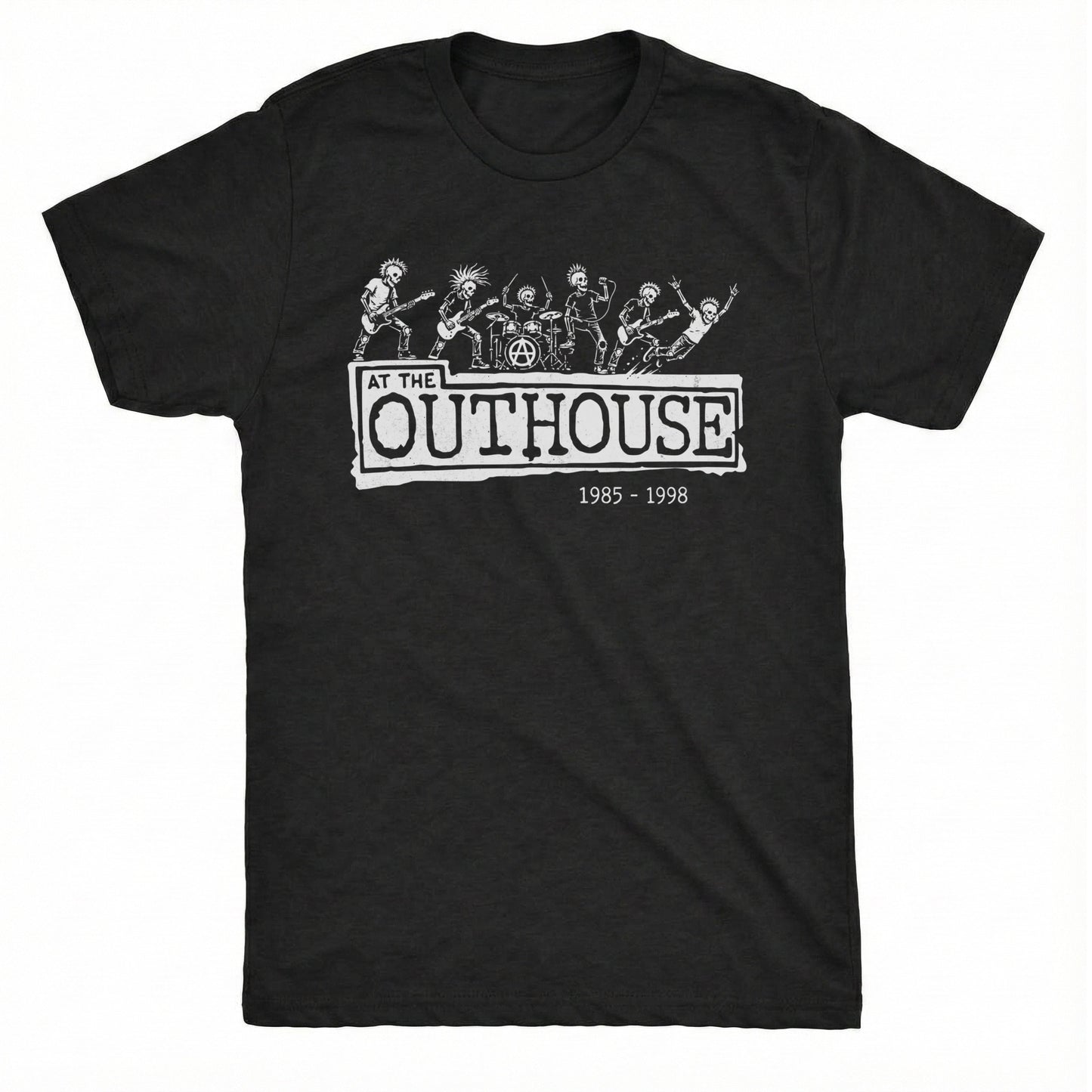 The Outhouse Tee Black Mockup