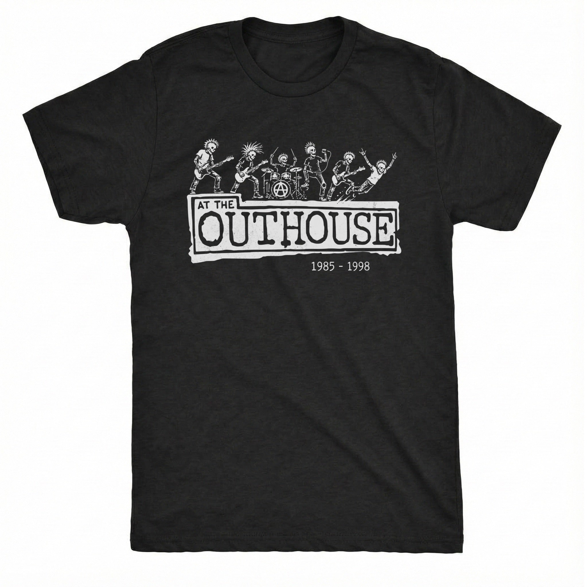 The Outhouse Tee Black Mockup