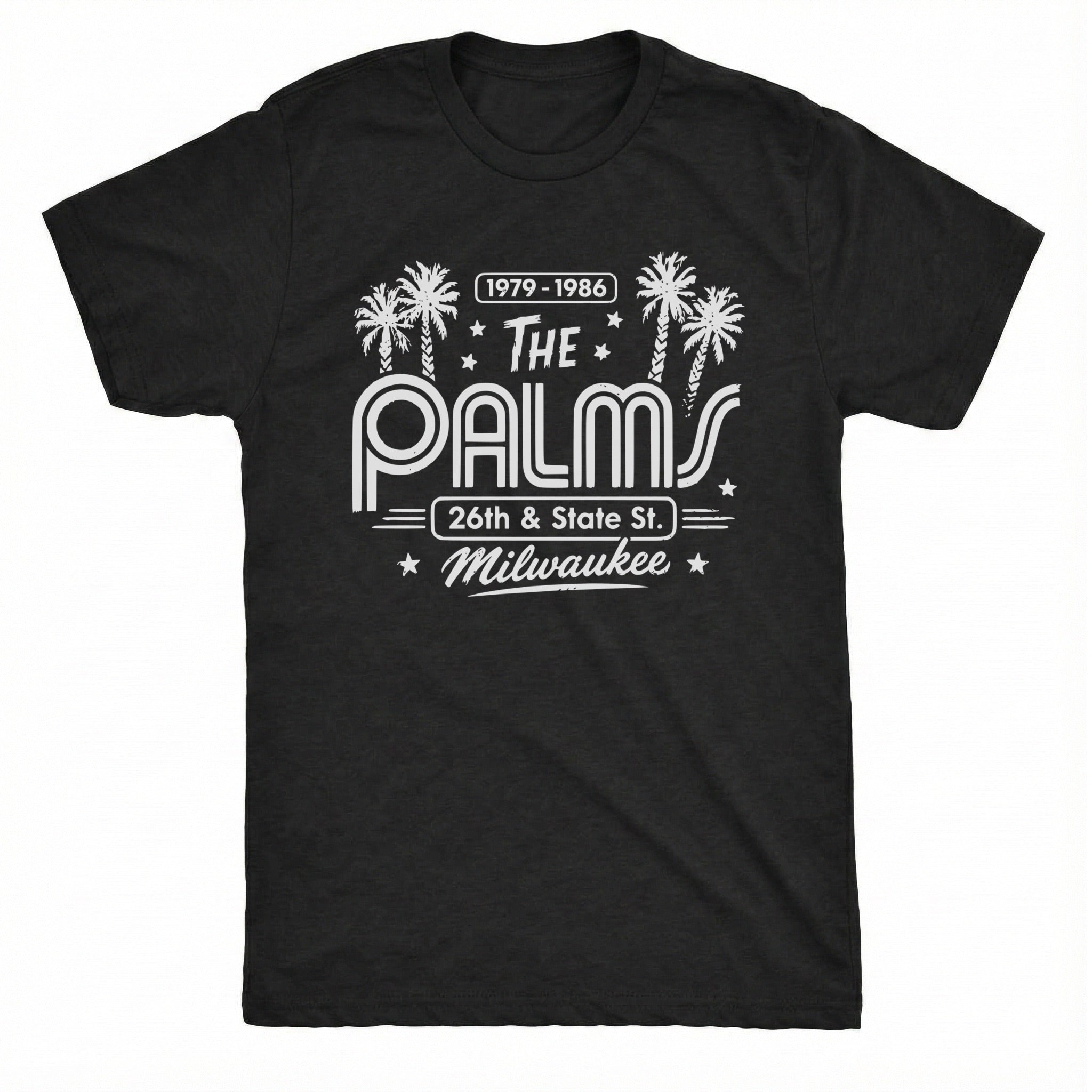 The Palms Tee Black Mockup