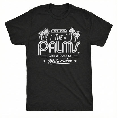 The Palms Tee Black Mockup