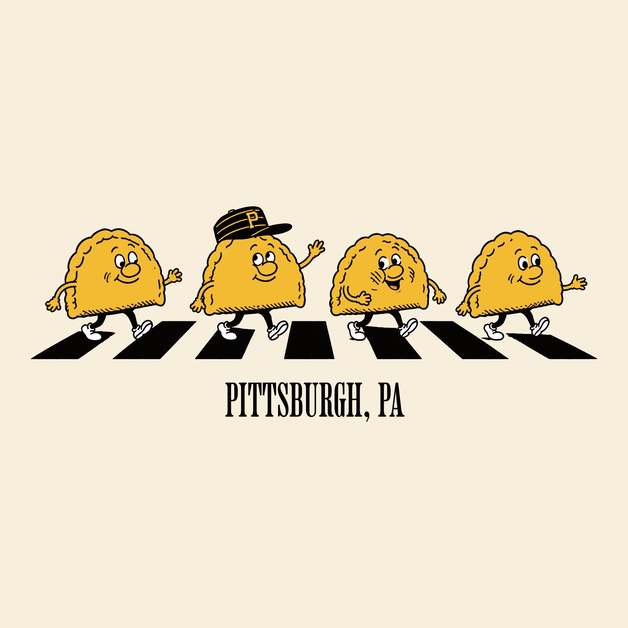 The Pierogis Tee Natural Design