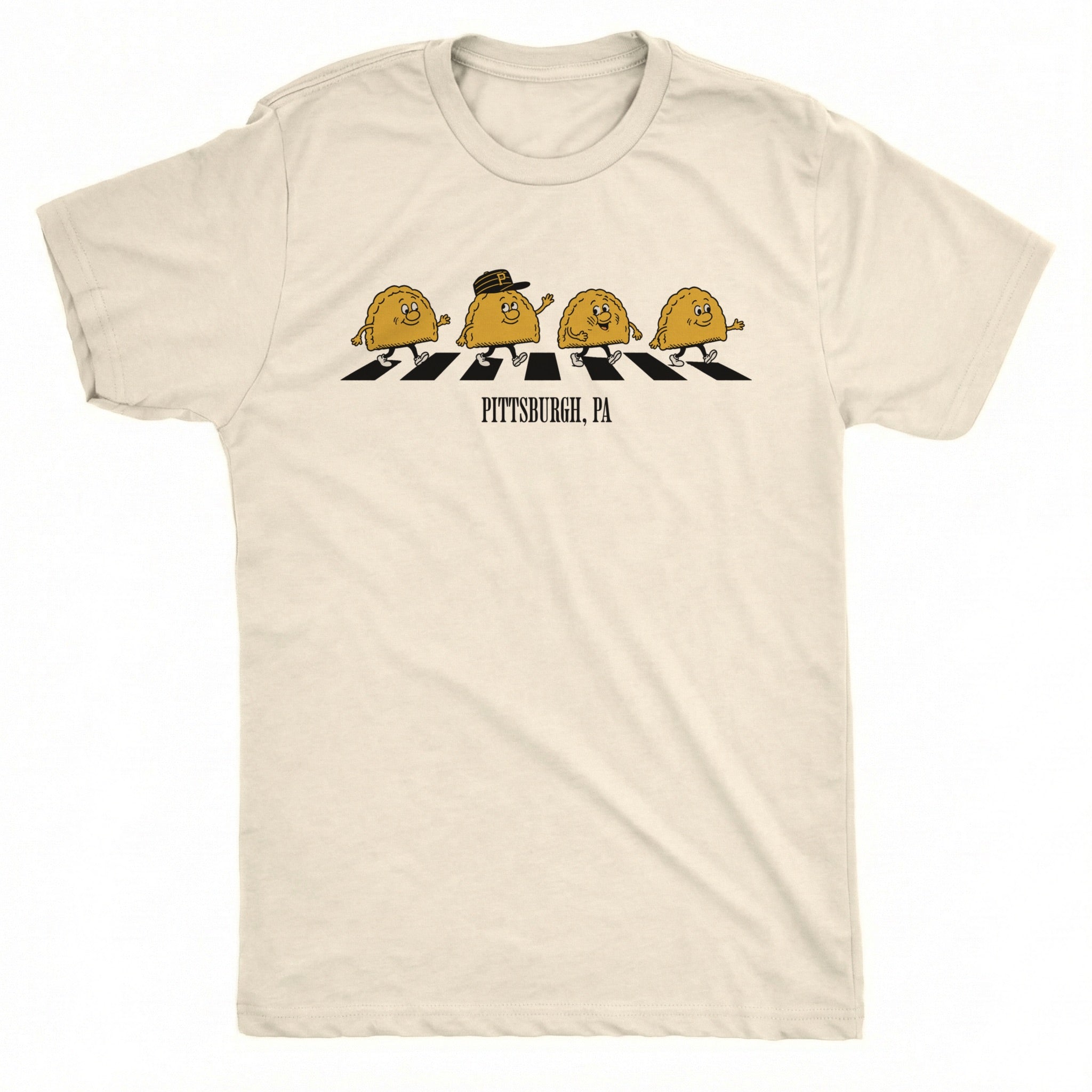The Pierogis Tee Natural Mockup