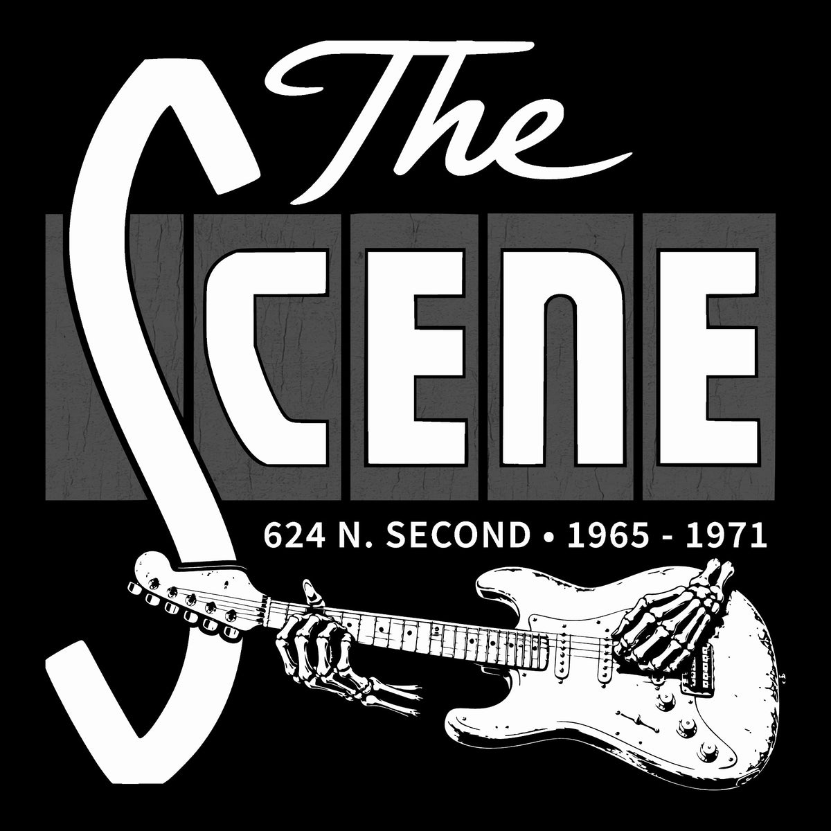The Scene Tee Black Design