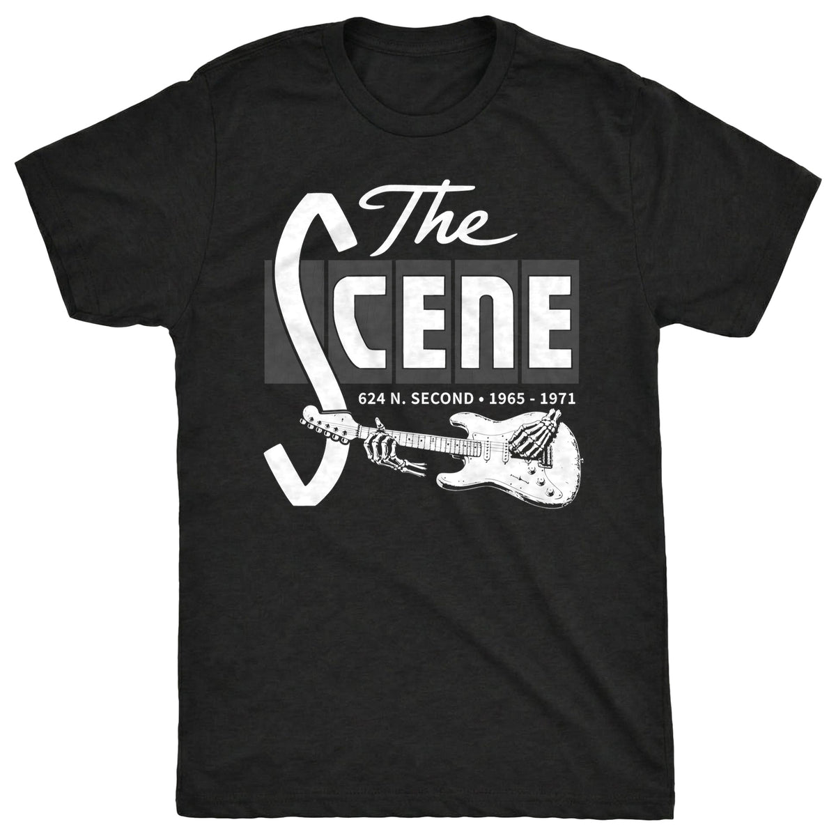 The Scene Tee Black Mockup
