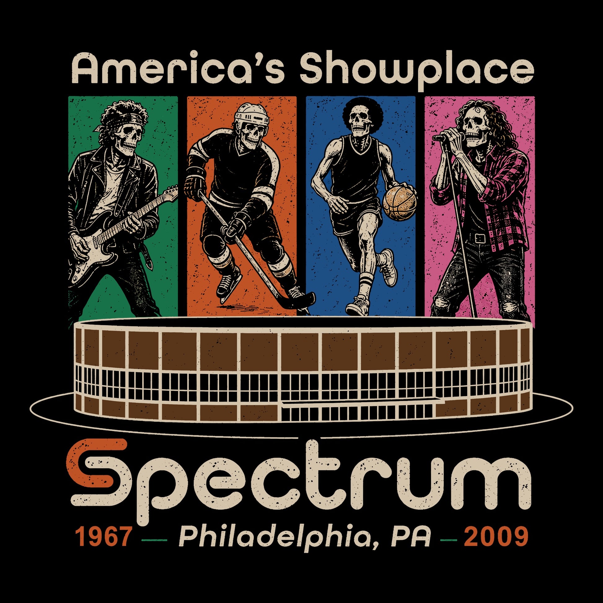 The Spectrum Tee Black Design