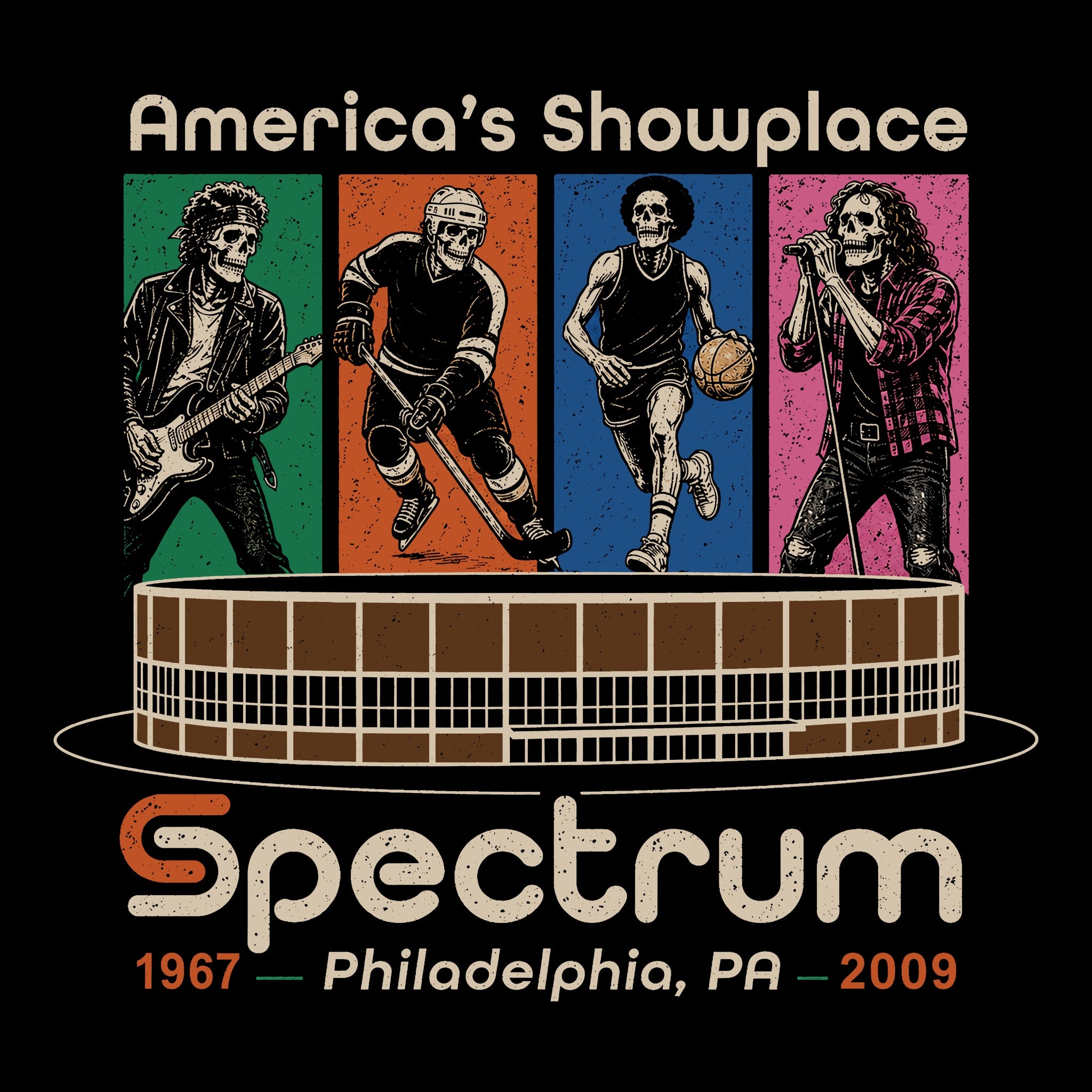 The Spectrum Tee Black Design