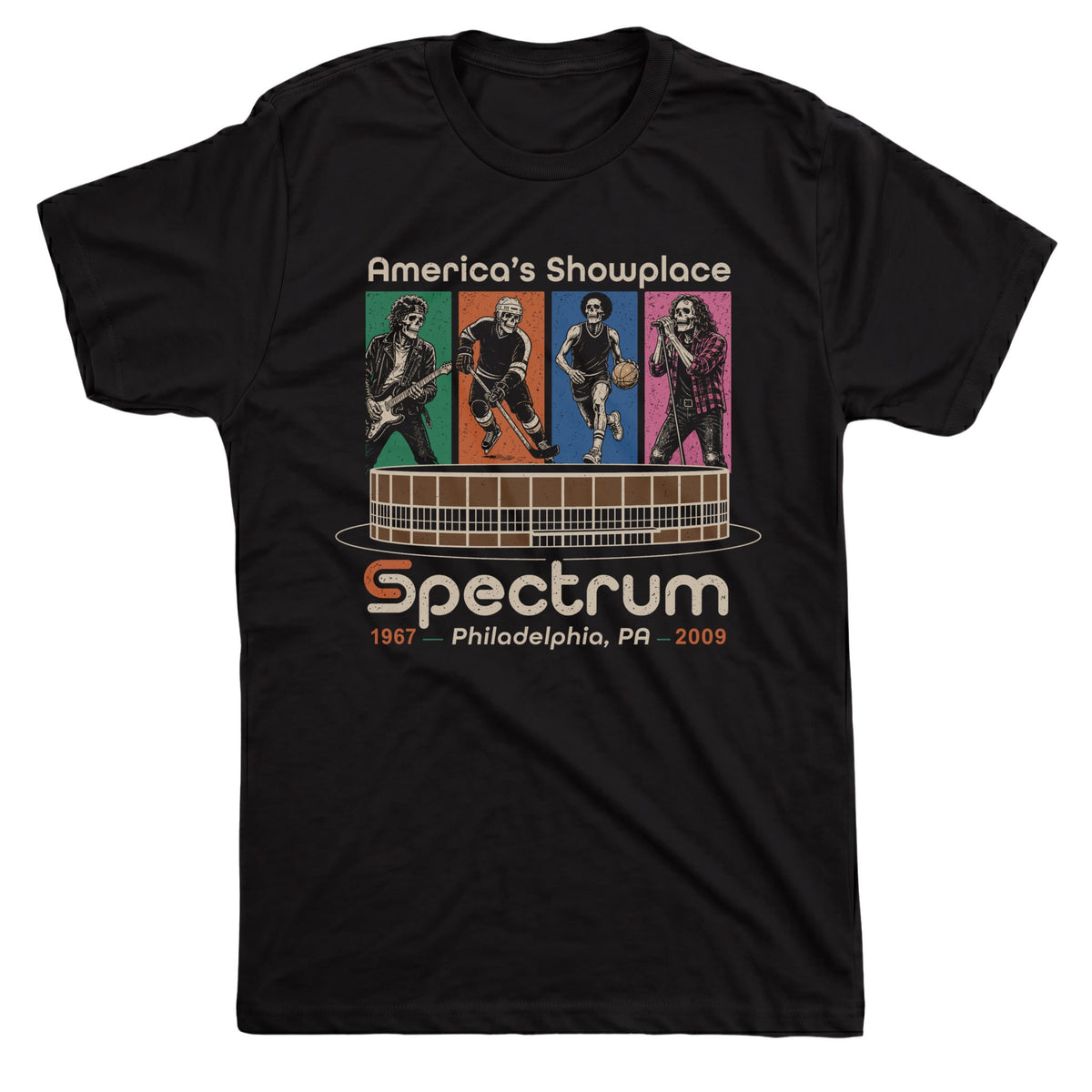 The Spectrum Tee Black Mockup