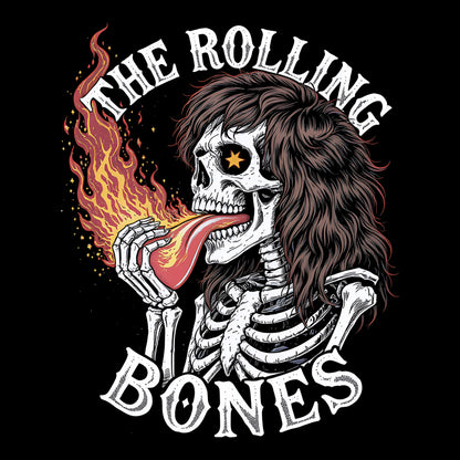 The Rolling Bones Tee Design Black