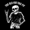 This Pit Tee Black Design