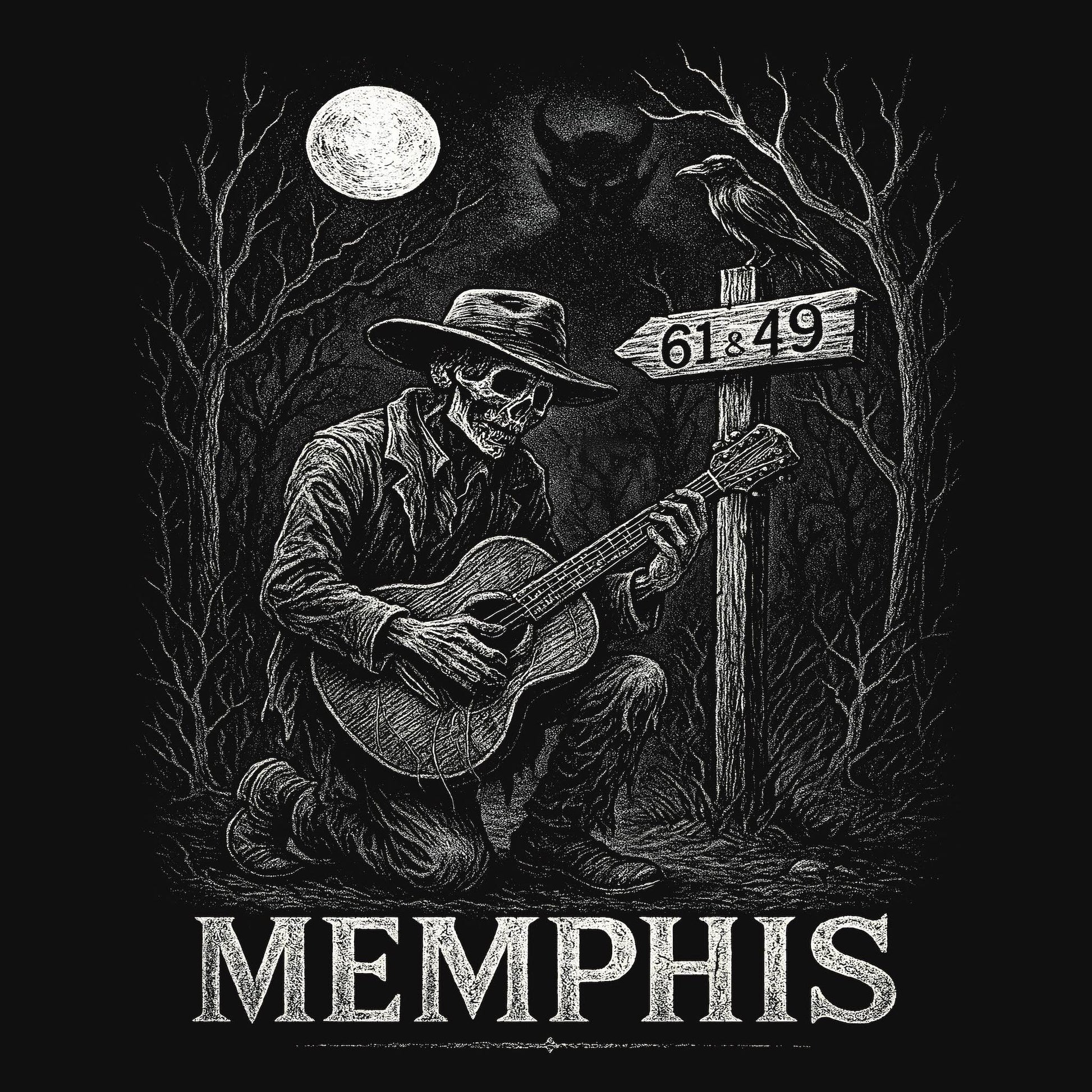 Memphis Lore T-Shirt Design Closeup