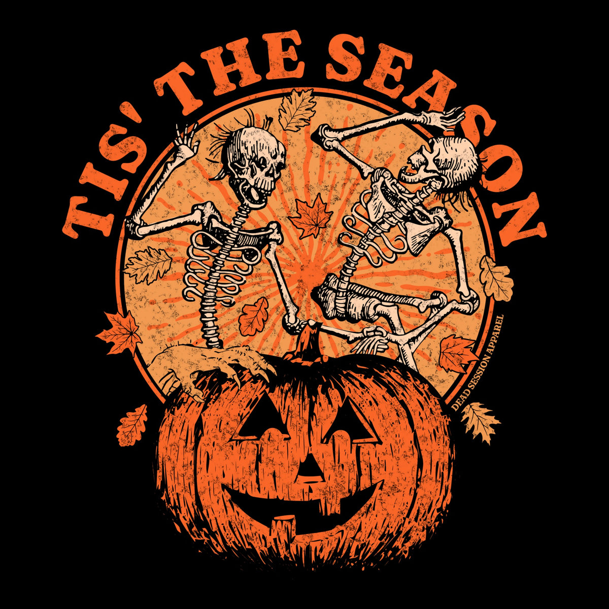 Tis' The Season Tee Black Design