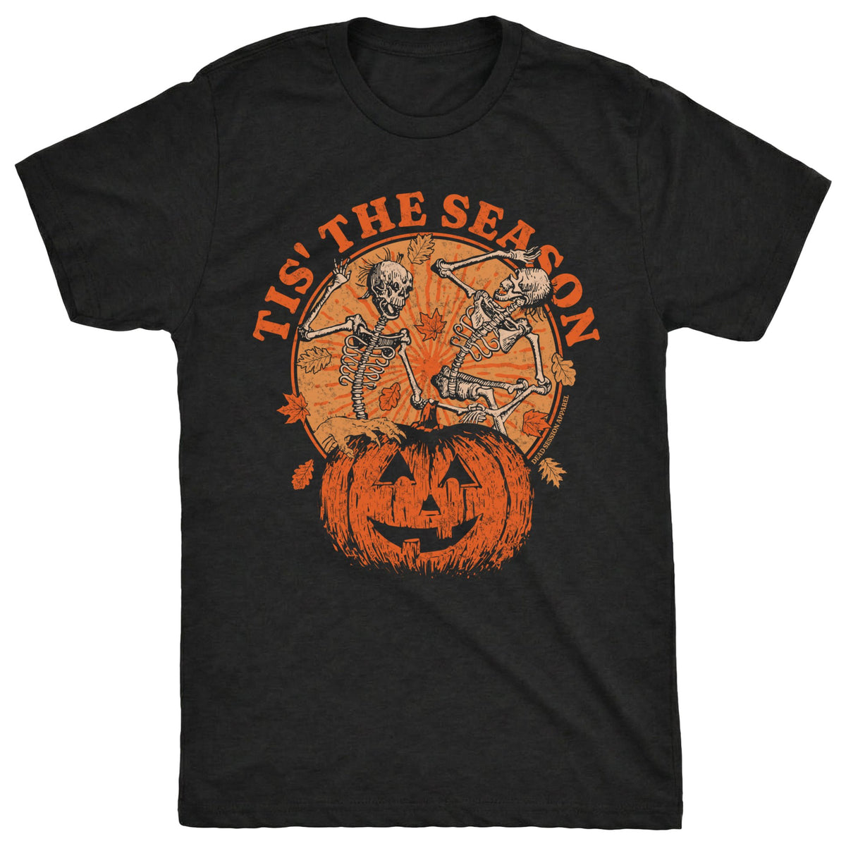 Tis' The Season Tee Black Mockup