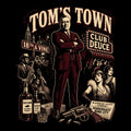 Tom's Town Tee Black Design