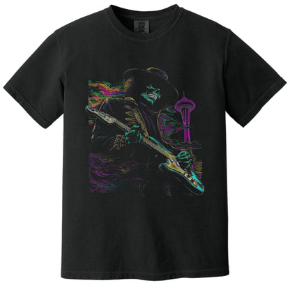 Trippy Needle Tee | Comfort Colors® 1717 Black
