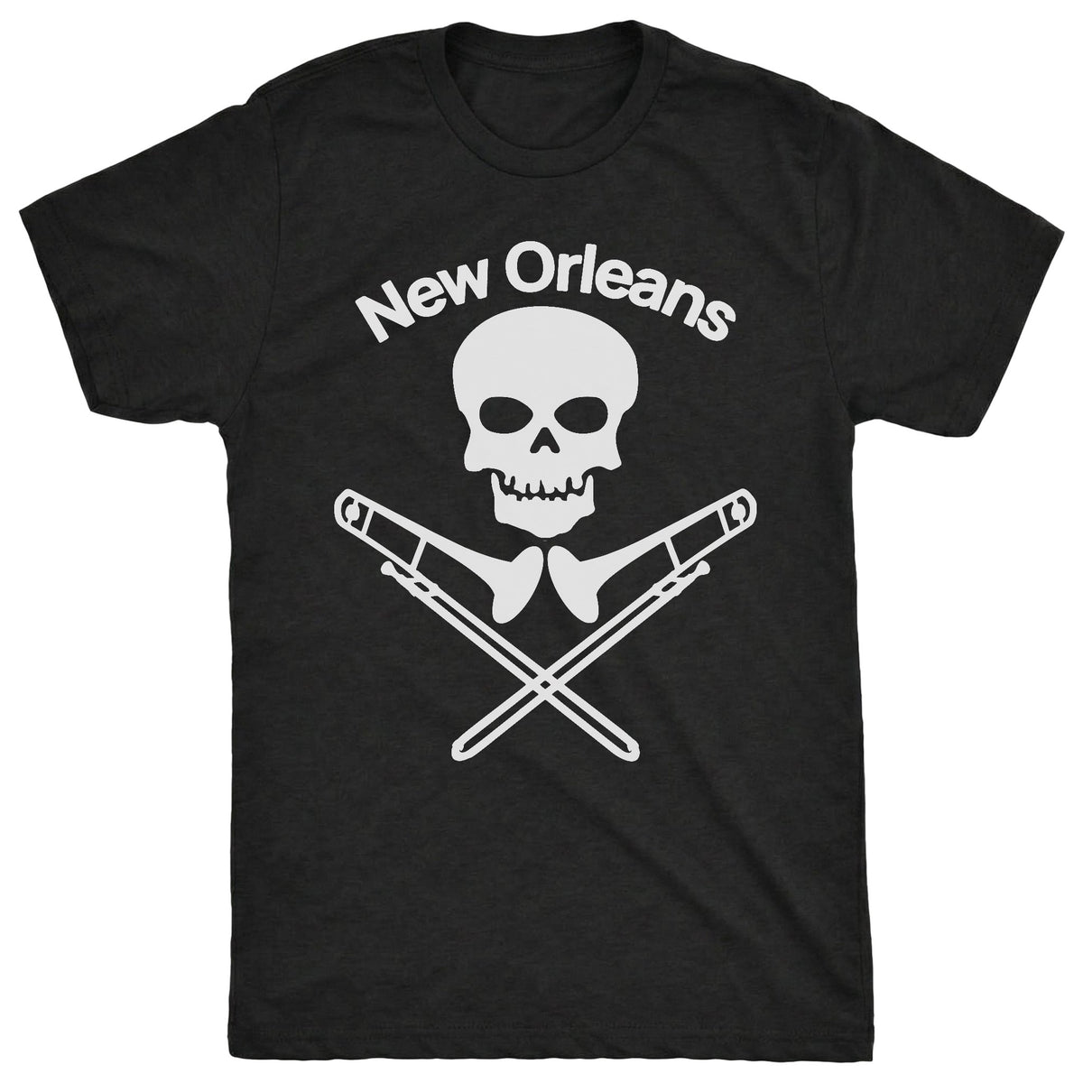 Trom bones Tee Black Mockup