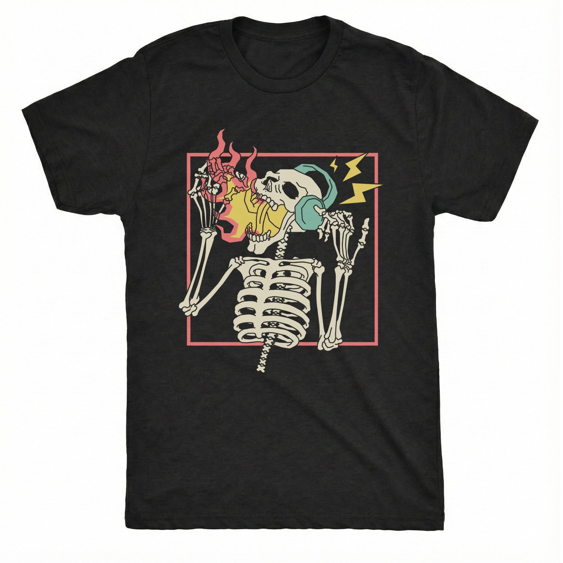 Turn it Up Tee Black Mockup
