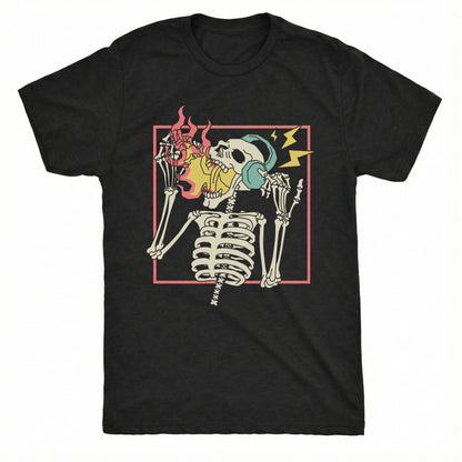 Turn it Up Tee Black Mockup