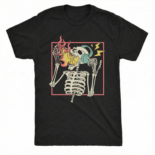 Turn it Up Tee Black Mockup