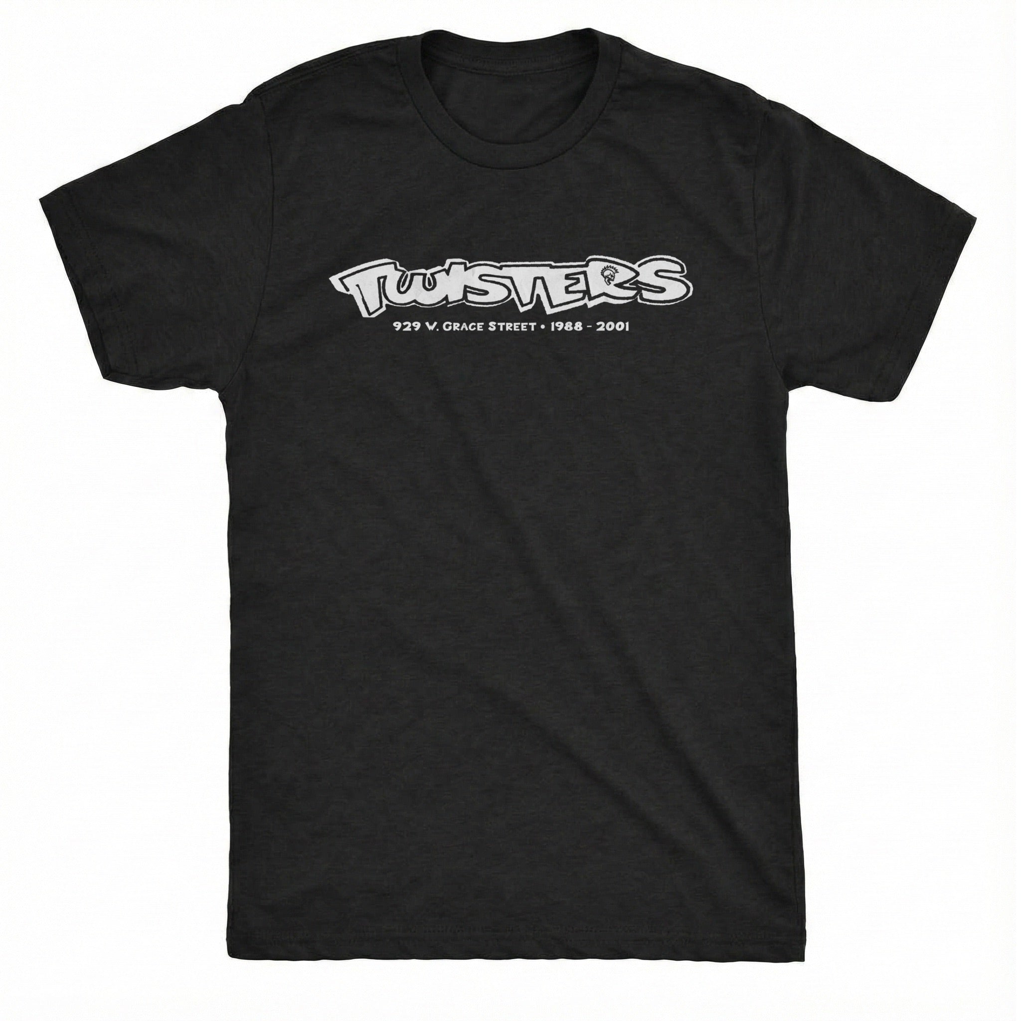 Twisters Tee Black Mockup