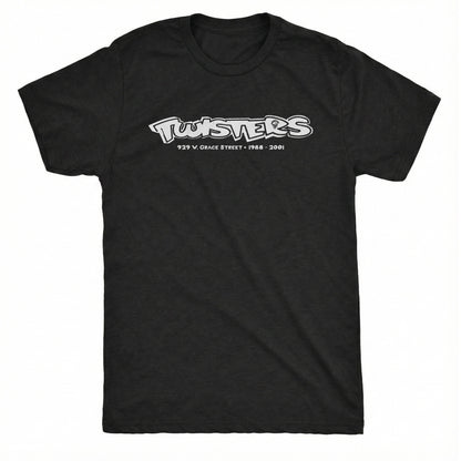 Twisters Tee Black Mockup
