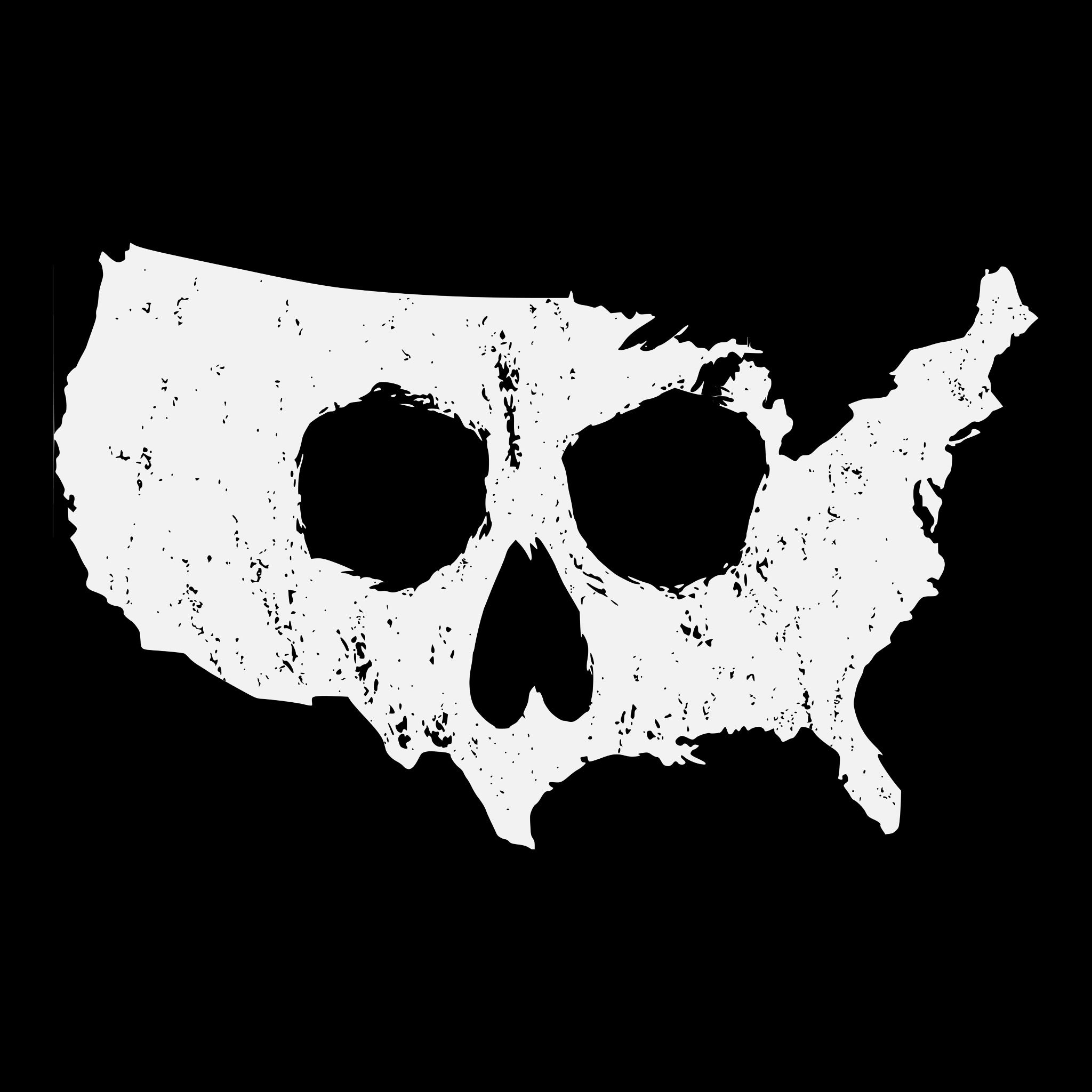 US Skull Tee Black Design