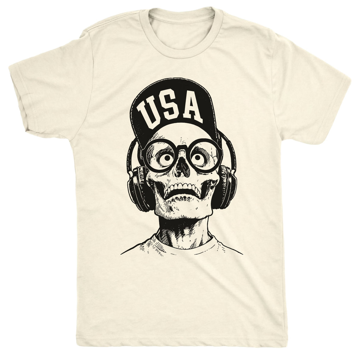 USA Brim Tee Natural Mockup