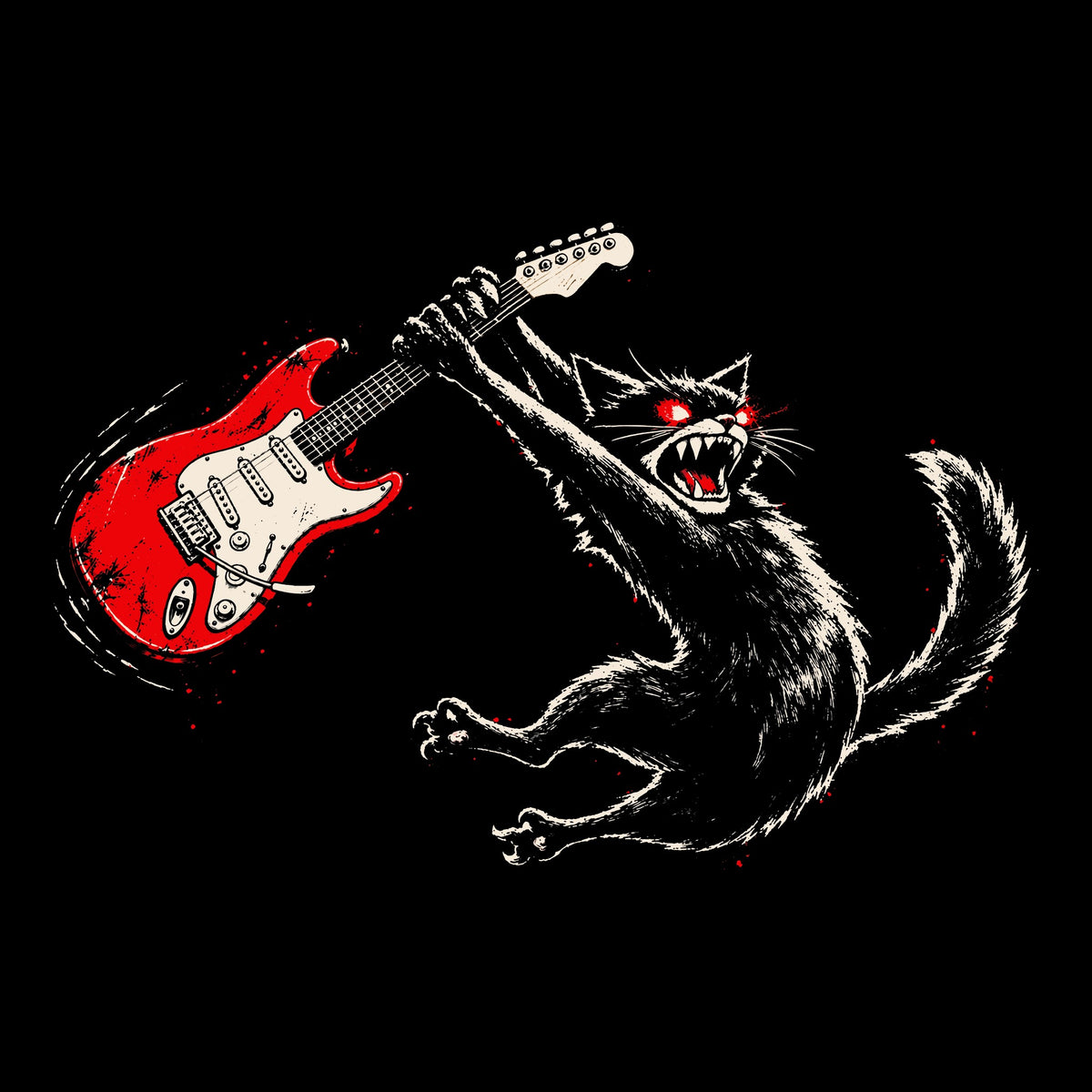 Unhinged Tee Black Design