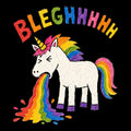 Unicorn Blegh Tee Black Design