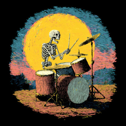 Van Gogh Drummer T-Shirt Design
