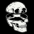 Vinyl Split Tee Black Design