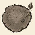 Vinyl Stump Tee Natural Design