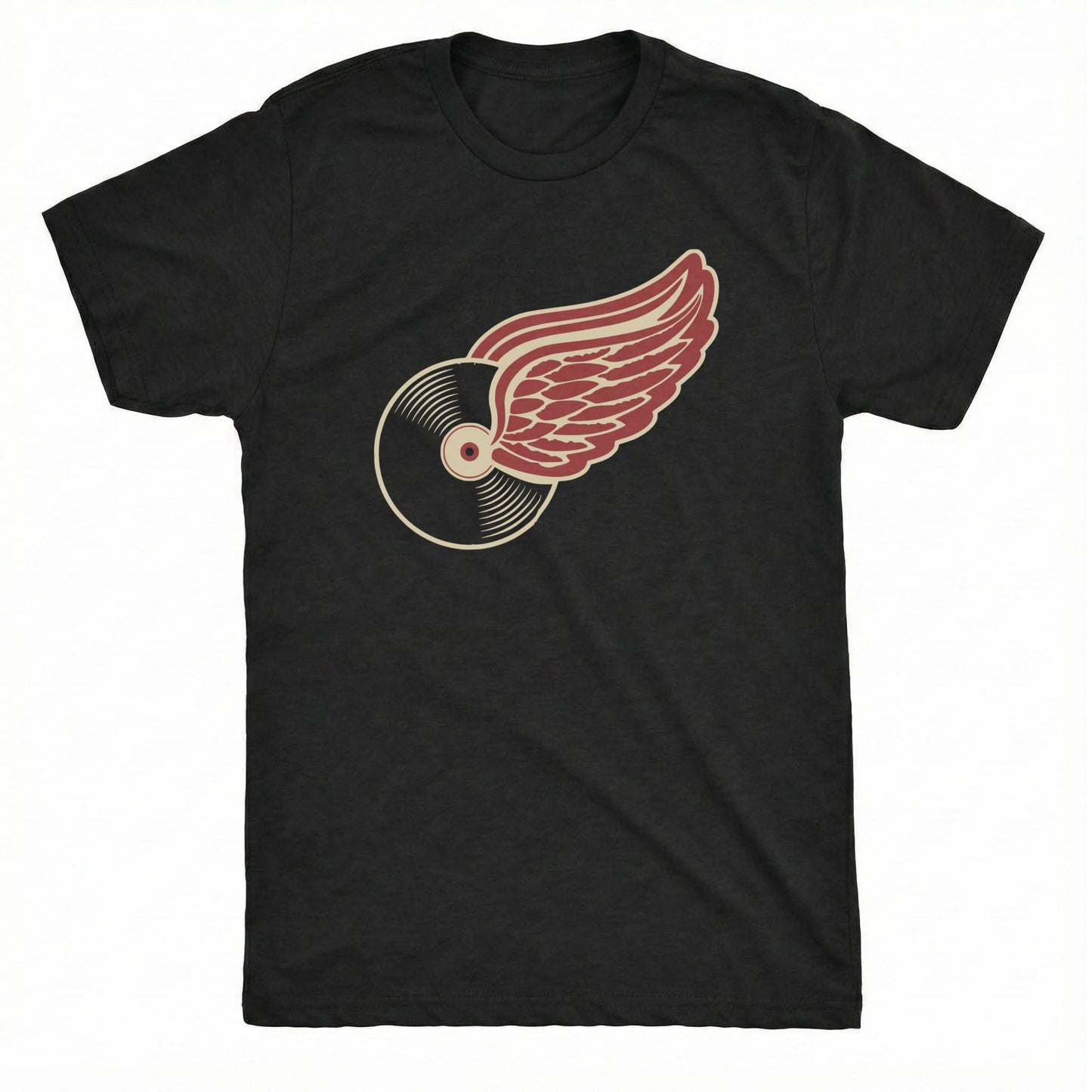 Vinyl Wings Tee | Classic Tee Black
