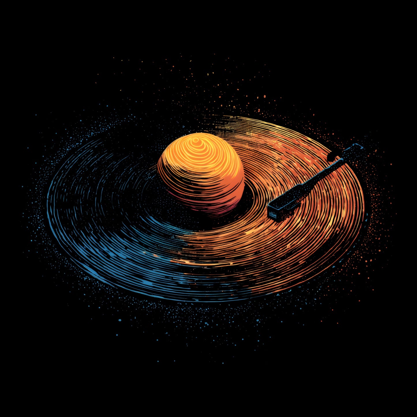 Vinyl Planet T-Shirt Design