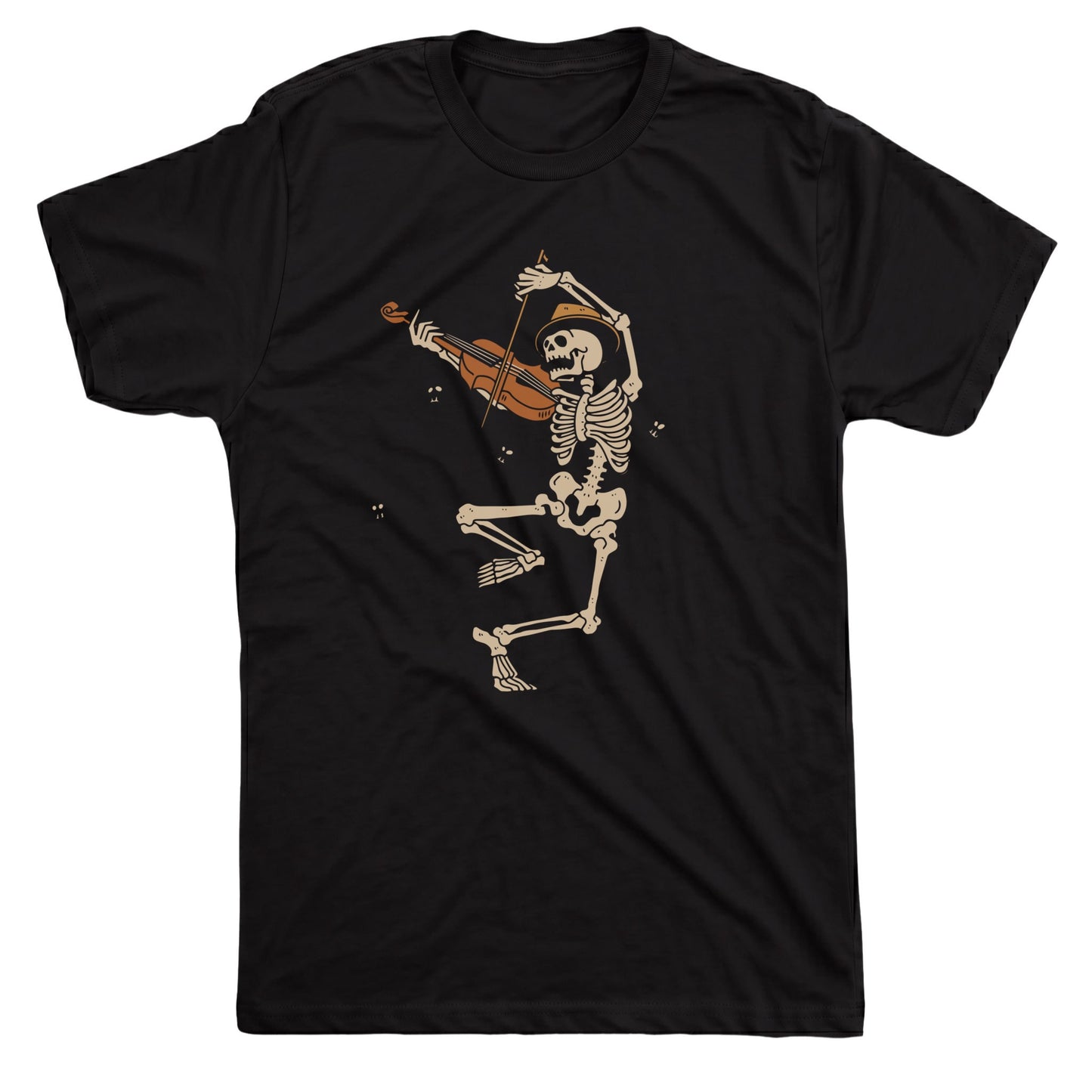 Violin Man Tee Black Mockup