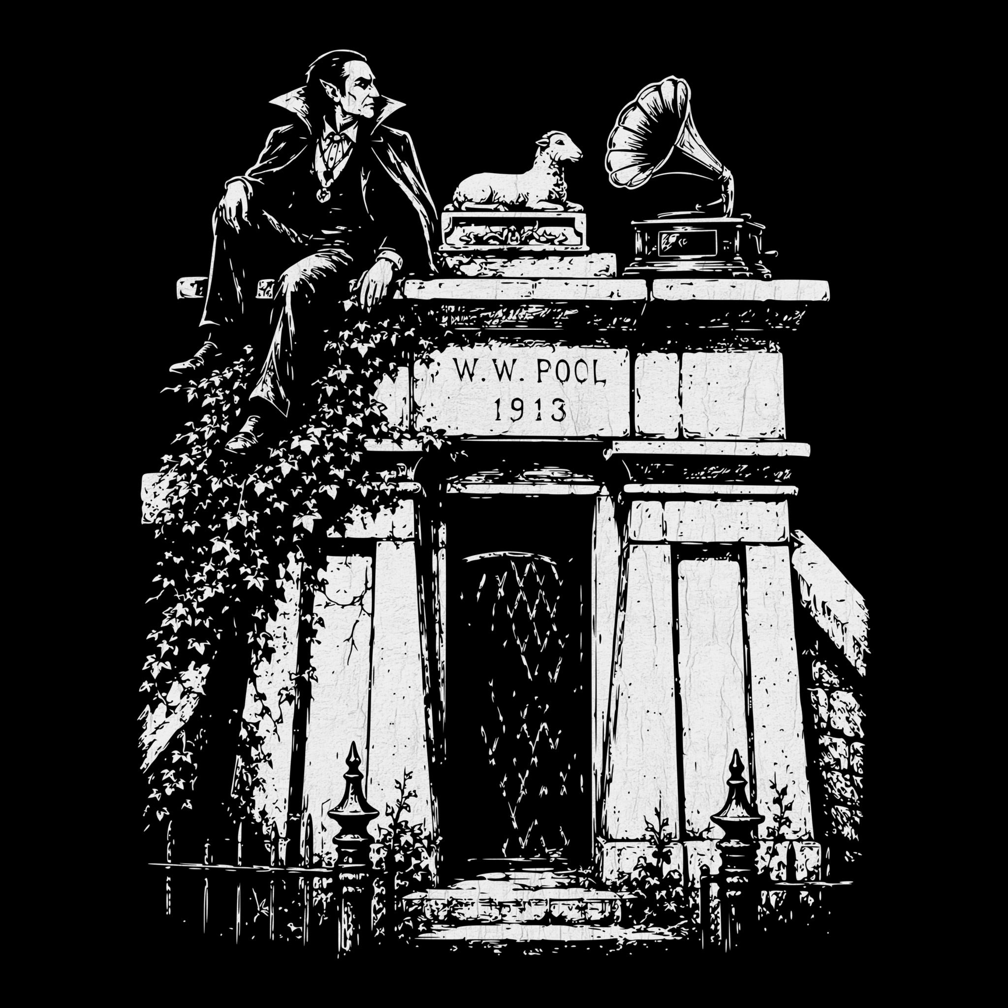 W.W. Pool Tee Black Design