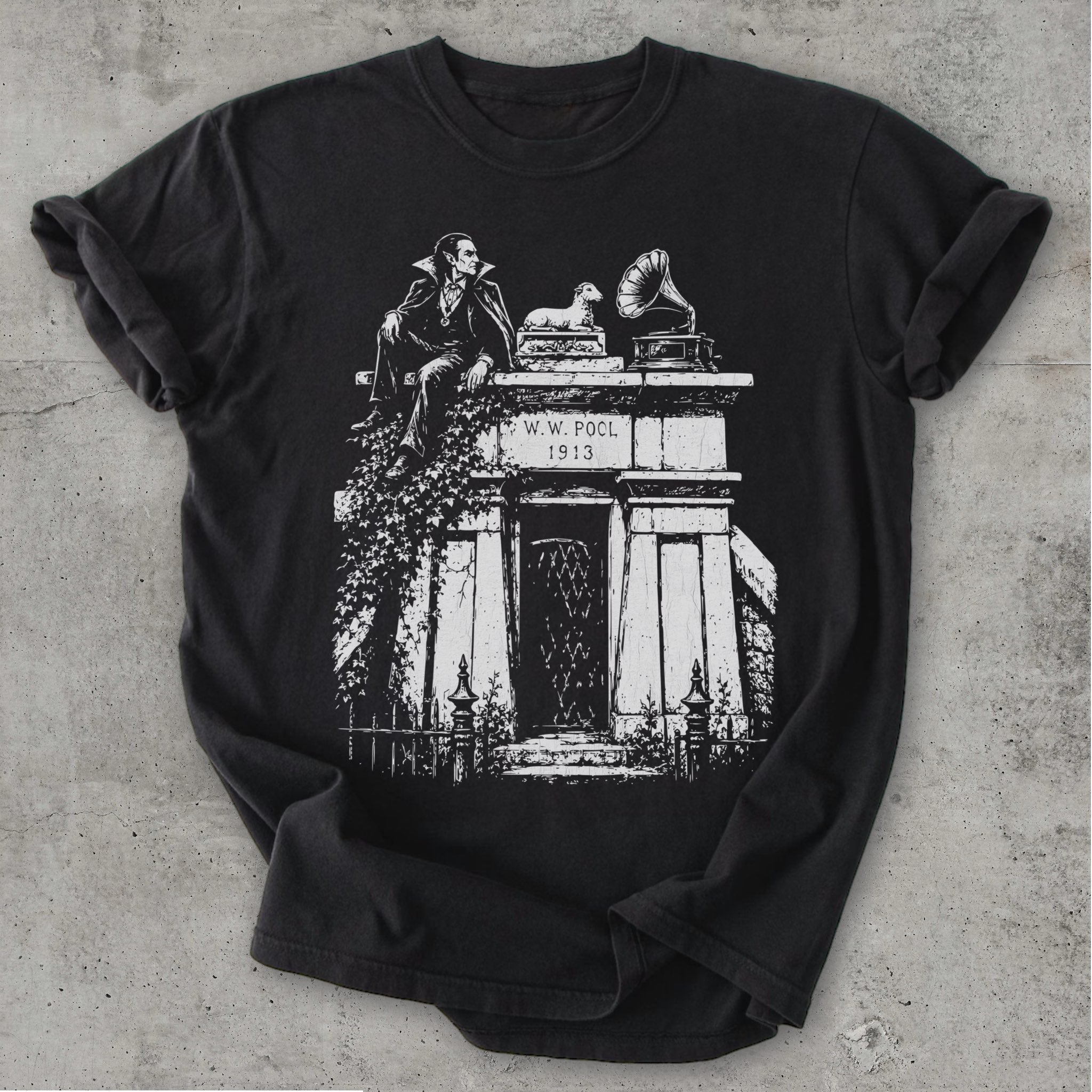 W.W. Pool Tee Black Mockup