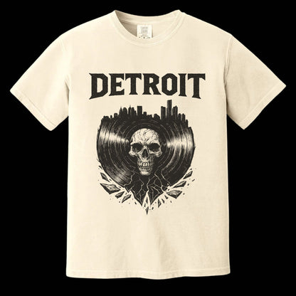 Detroit Vinyl T-Shirt | Comfort Colors® 1717 Ivory