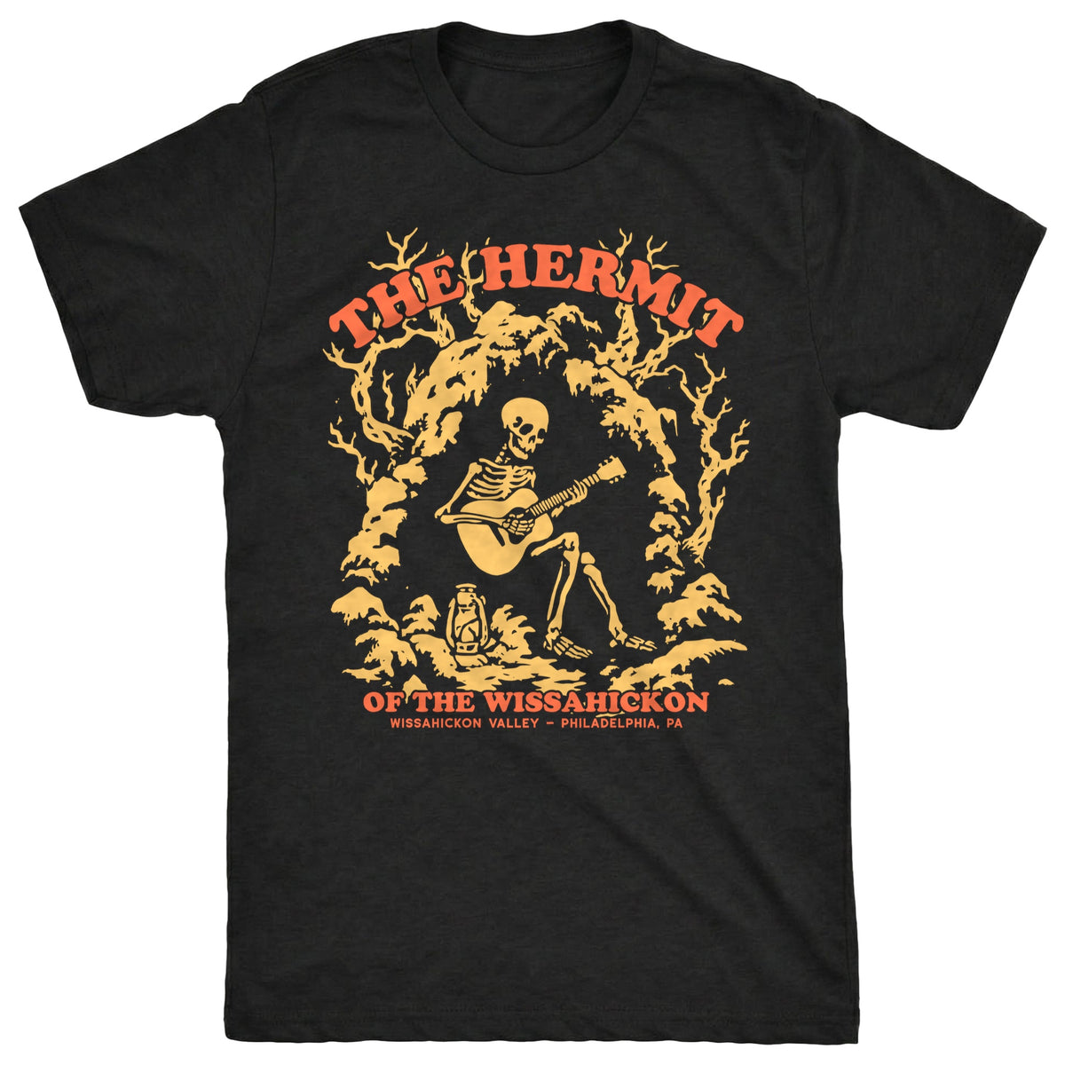 Wissahickon Tee Black Mockup