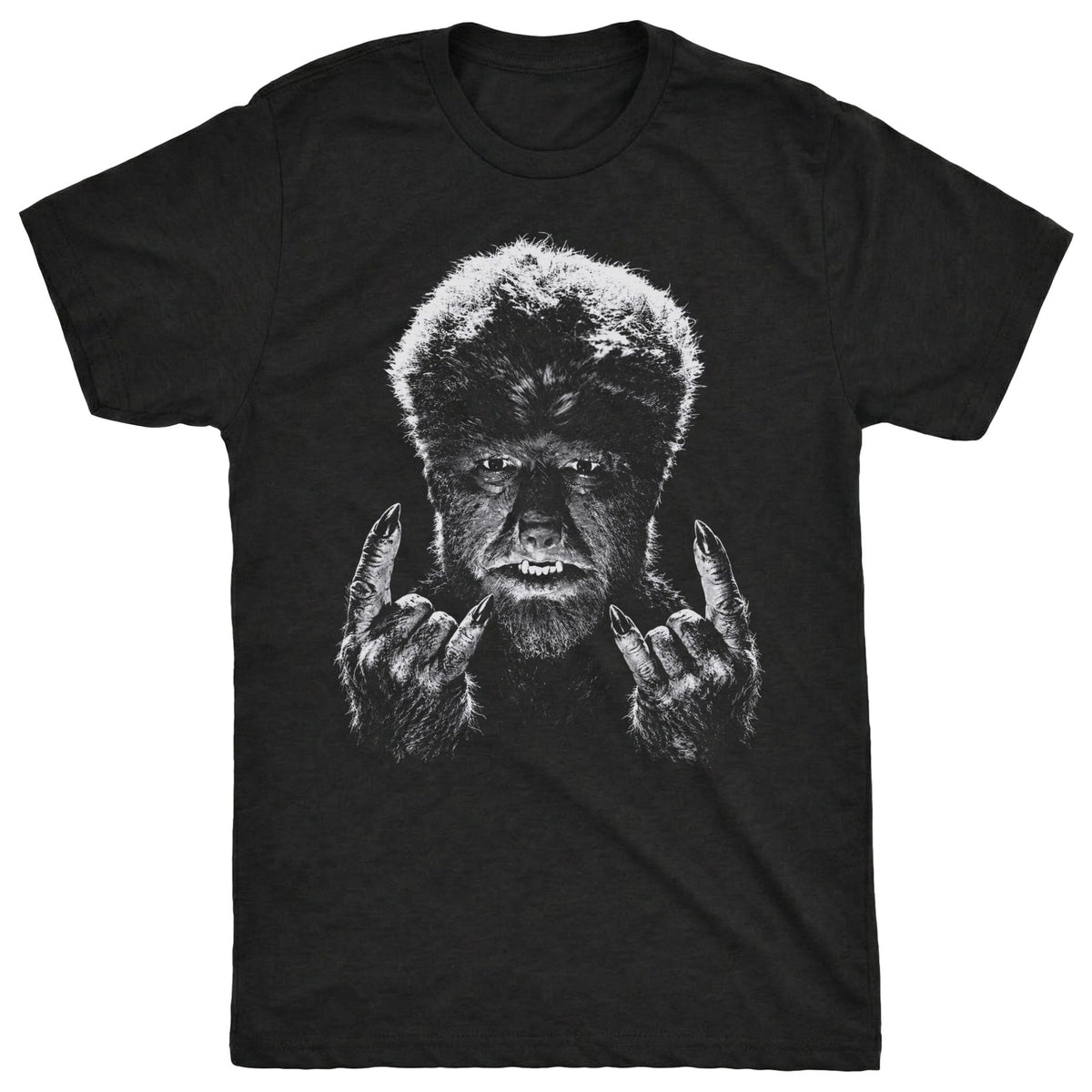 Wolfman Rocks Tee Black Mockup