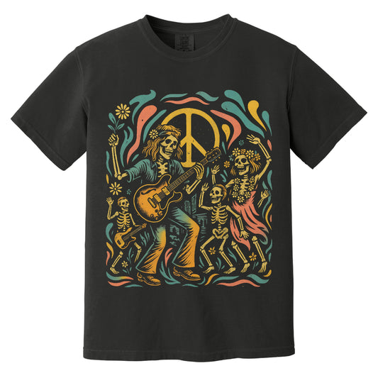 Woodstock Skeleton T-Shirt | Comfort Colors® 1717 Black