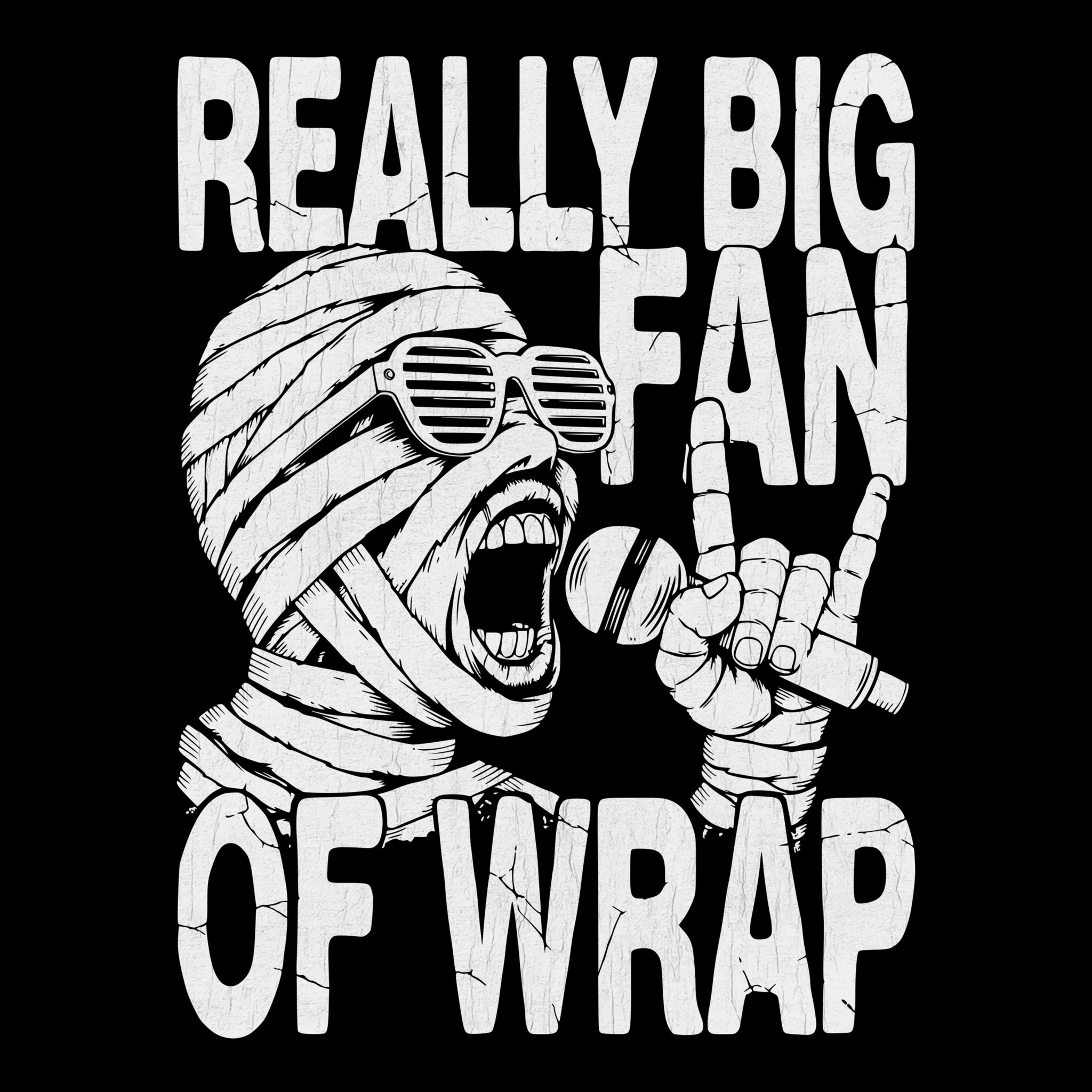 Wrap Fan Tee Black Design